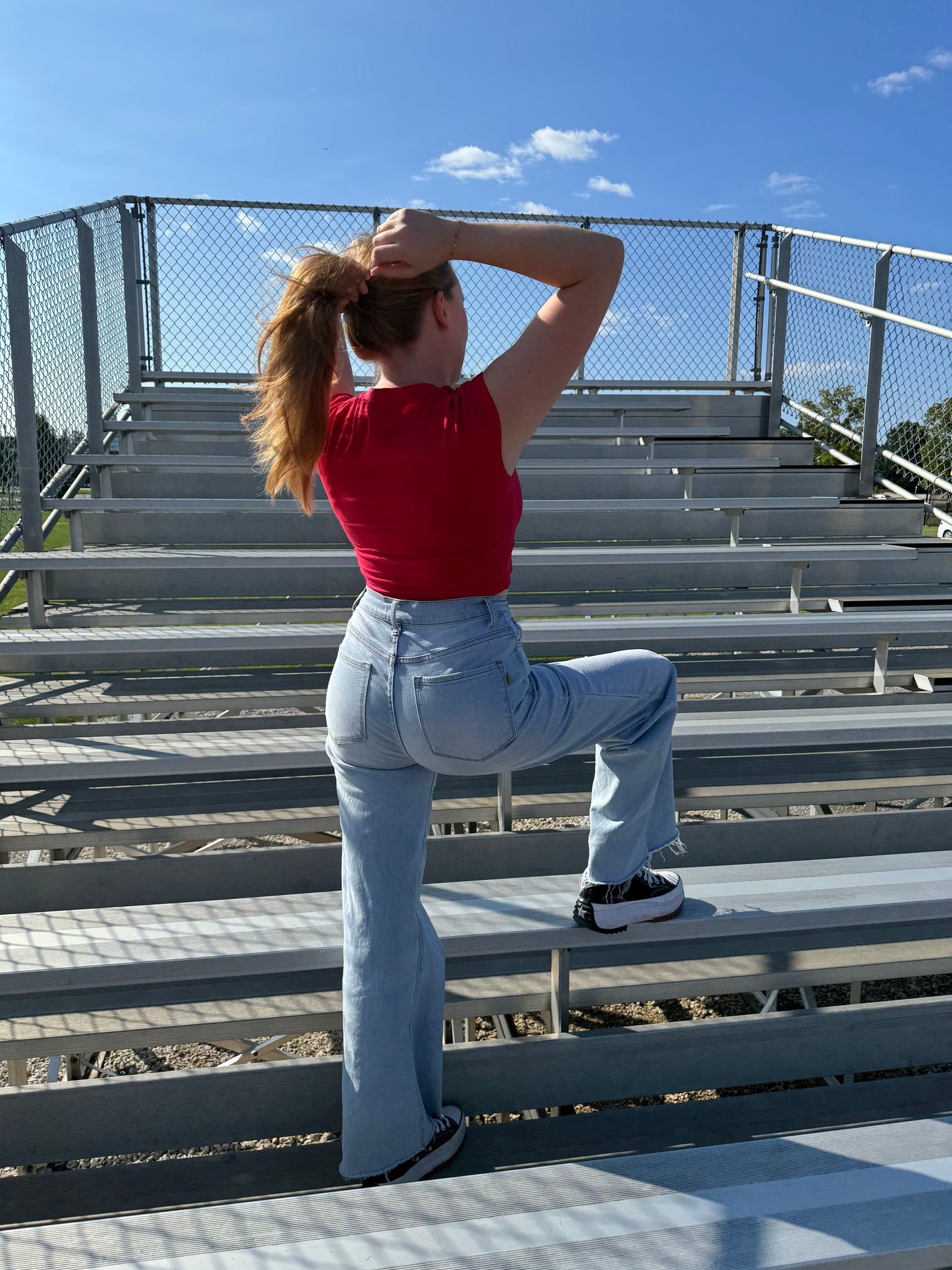 Scarlet Twist Front Crop Top