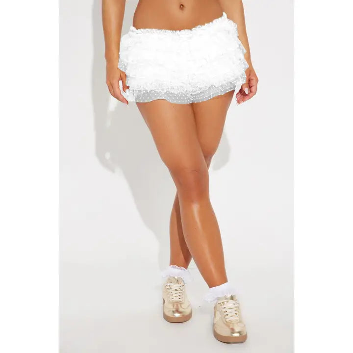 Lacy Daisy Ruffle Shorts