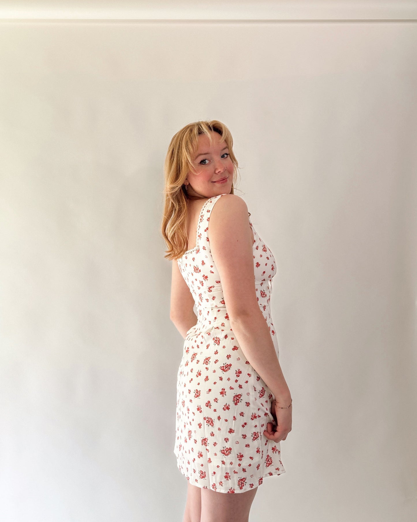 Vintage Rose Mini Dress