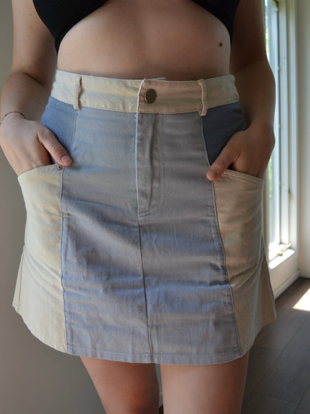 Lana Washed Denim Skirt