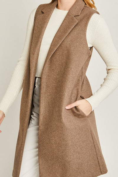Jenny Fleece Long Line Vest