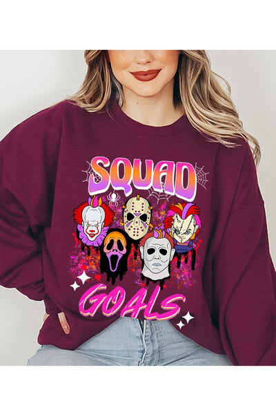 Squad Goals Halloween Graphic Sweatshirt