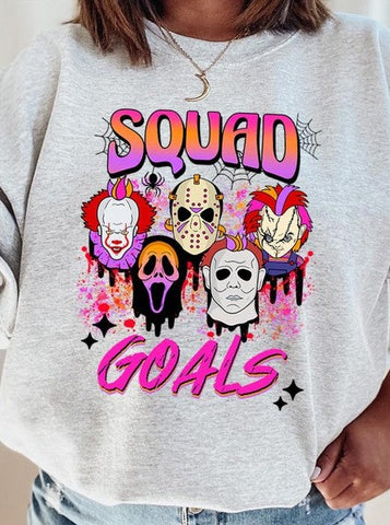 Squad Goals Halloween Graphic Sweatshirt