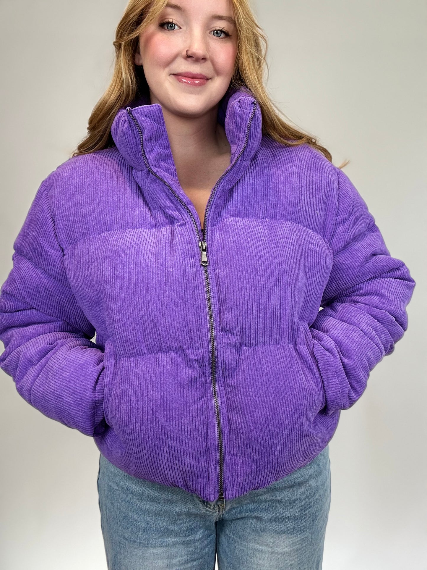 Purple Puffer Jacket