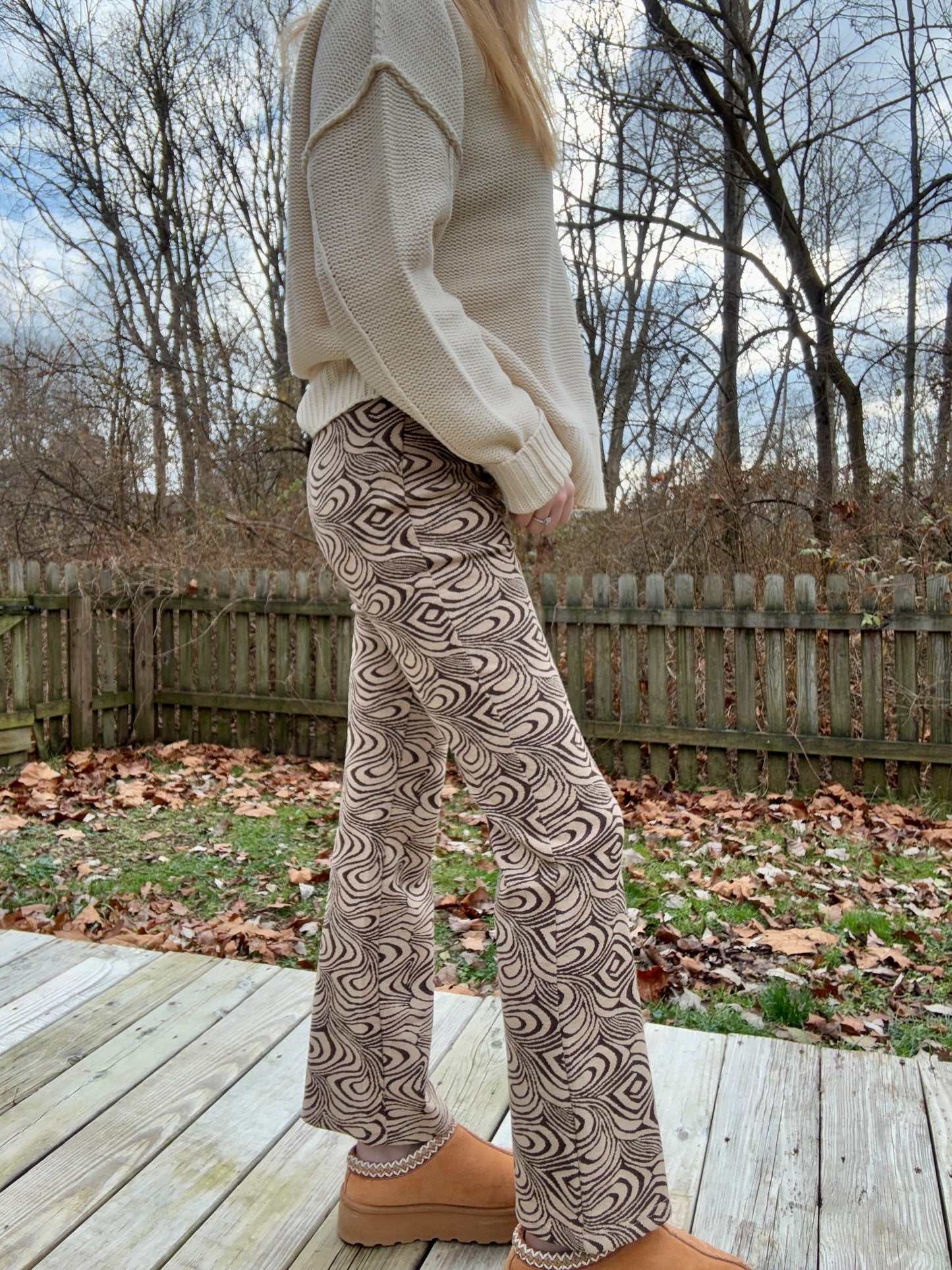 Kiley Swirly Sweater Pants