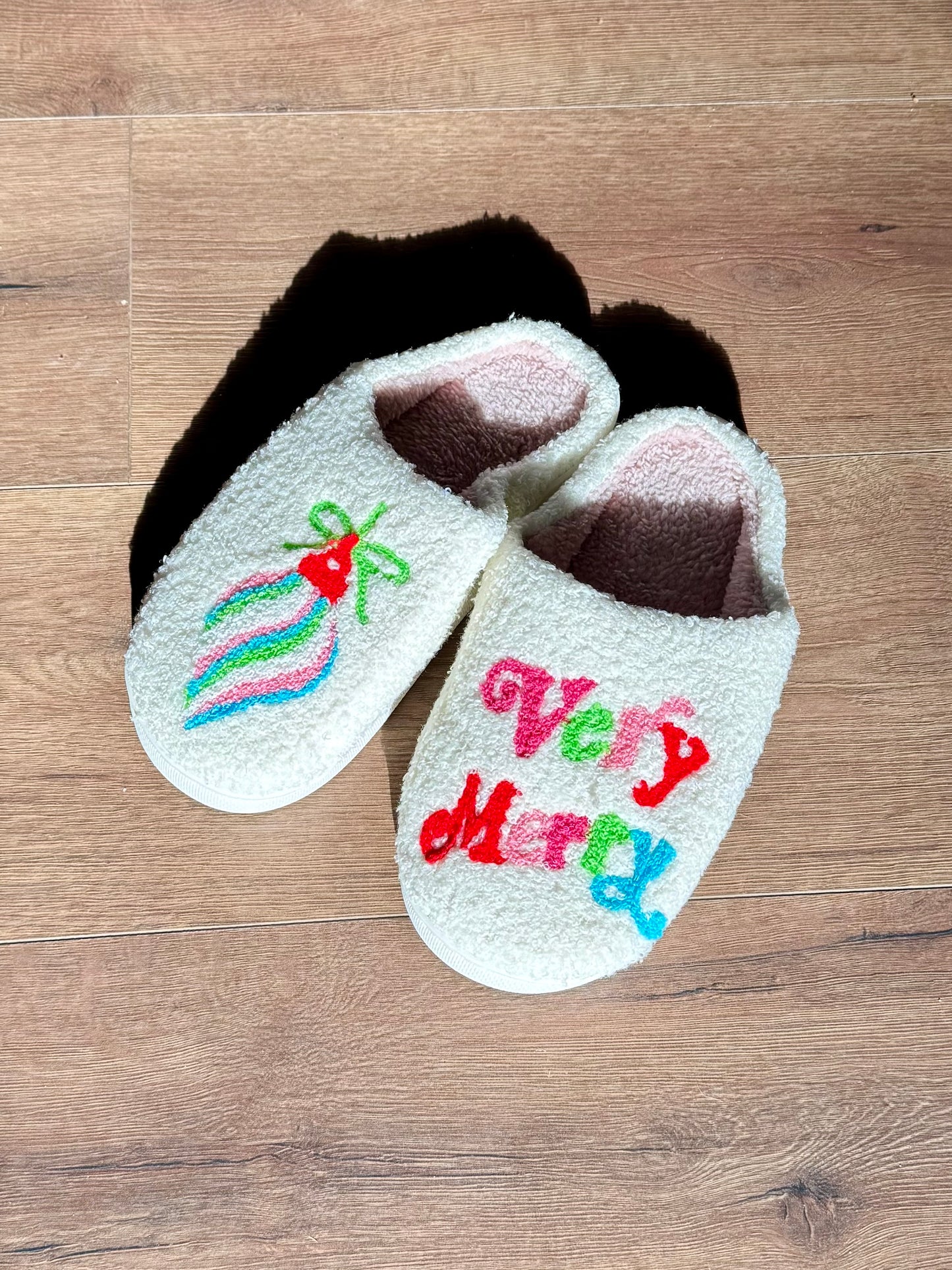 Very Merry Holiday Slipper