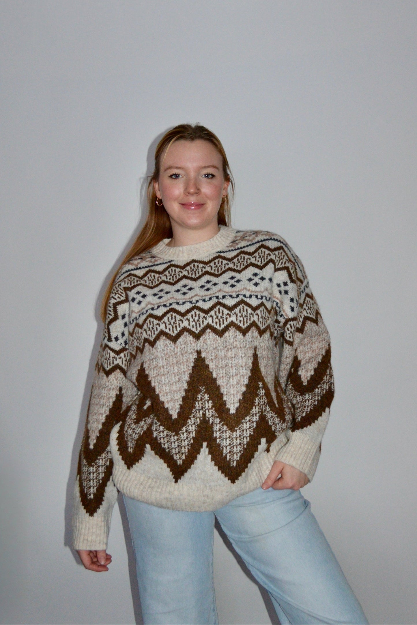 Ingrid Fair Isle Knit Sweater