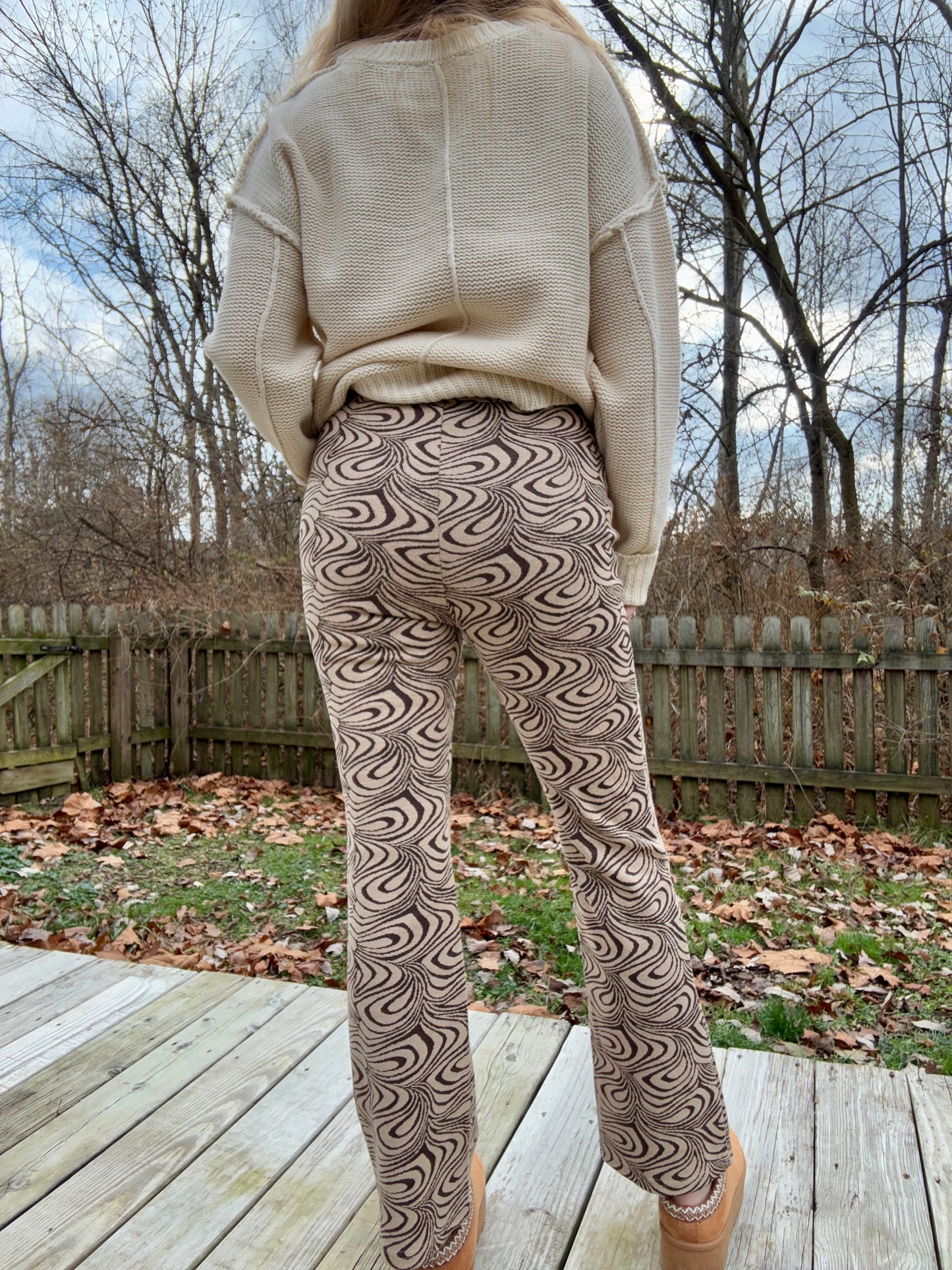 Kiley Swirly Sweater Pants