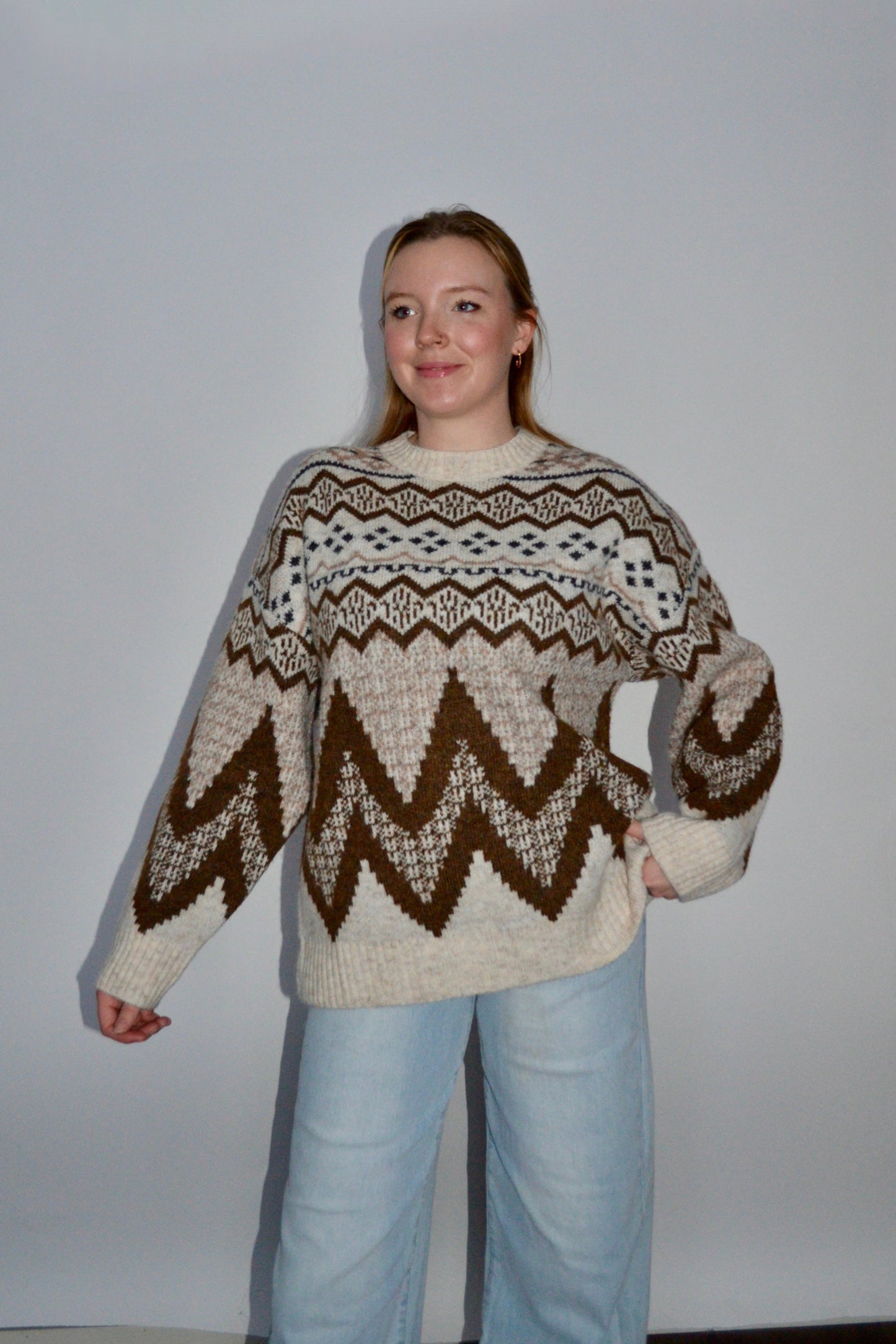 Ingrid Fair Isle Knit Sweater