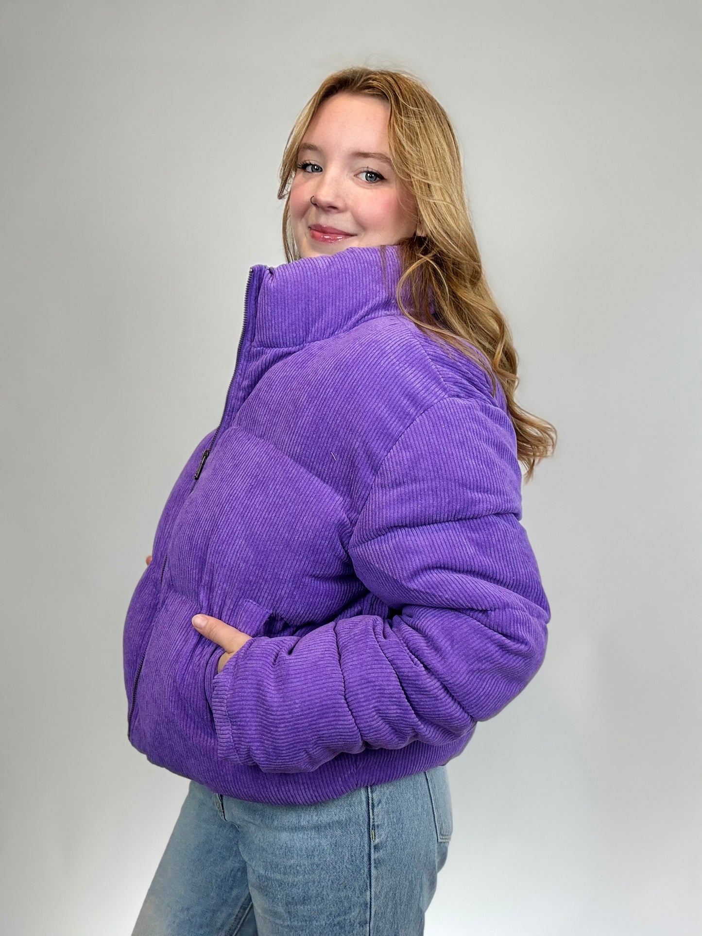 Purple Puffer Jacket