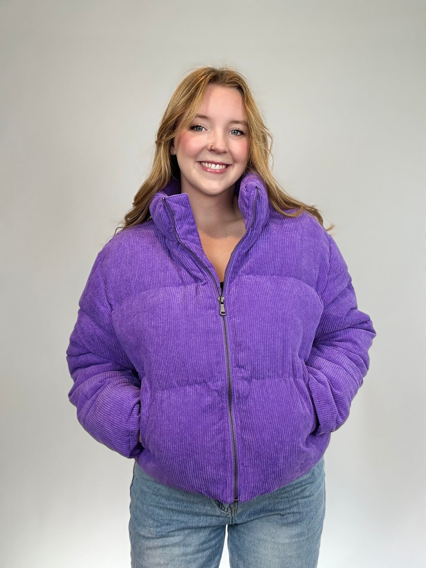 Purple Puffer Jacket