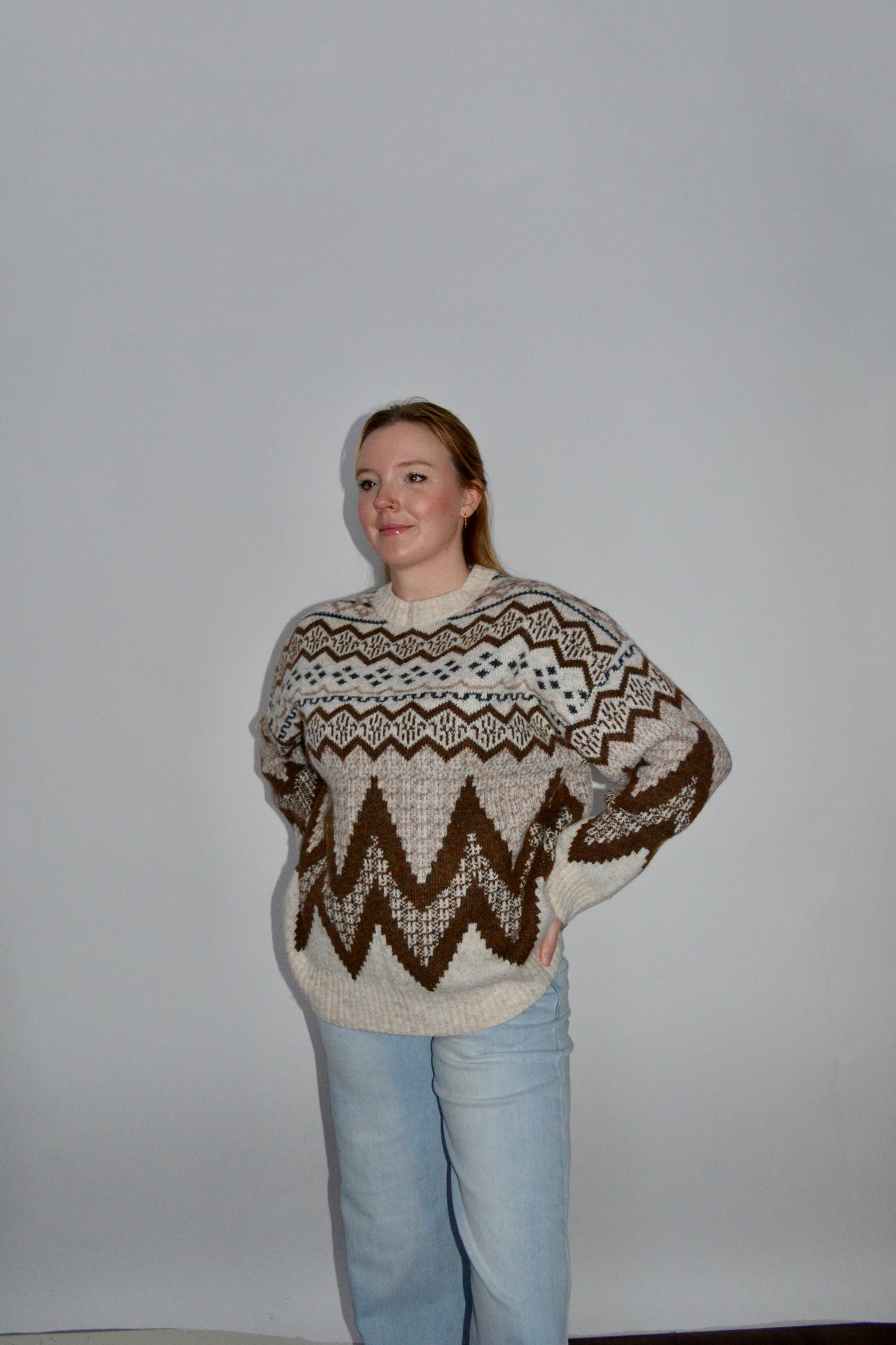 Ingrid Fair Isle Knit Sweater