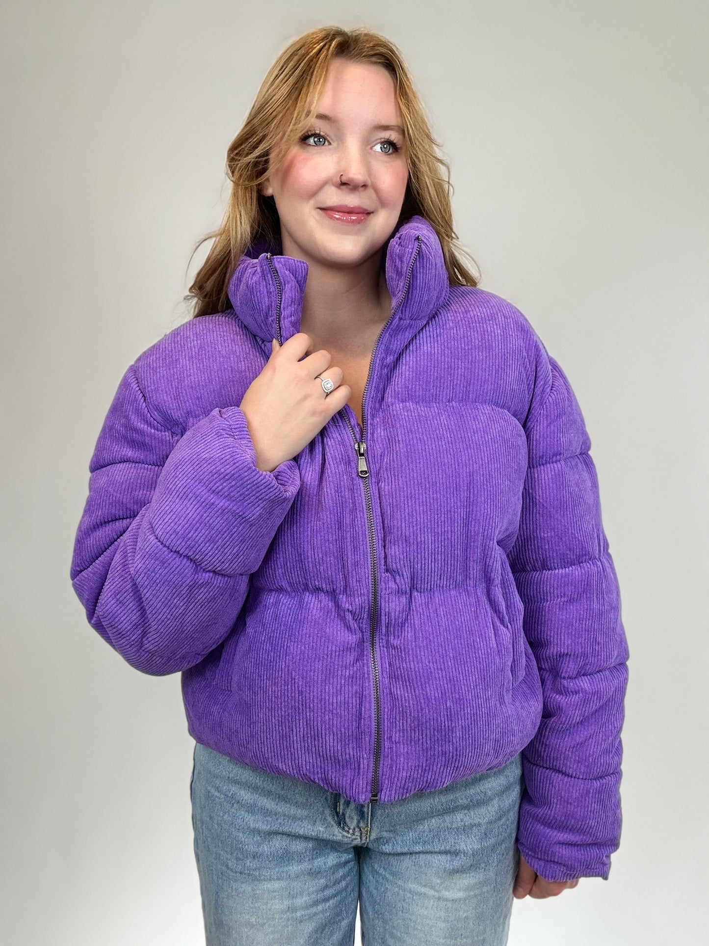 Purple Puffer Jacket